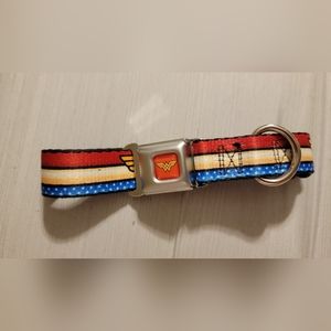 Wonder woman dog collar